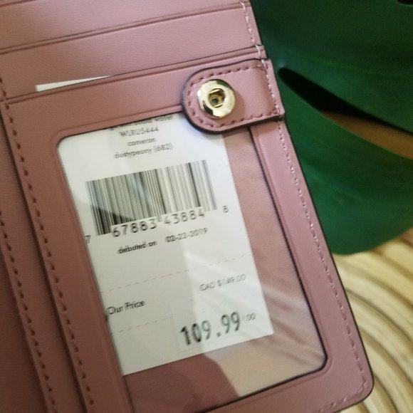 Dusty Peony Large Cameron Bifold Wallet Kate Spade - Picture 2 of 7